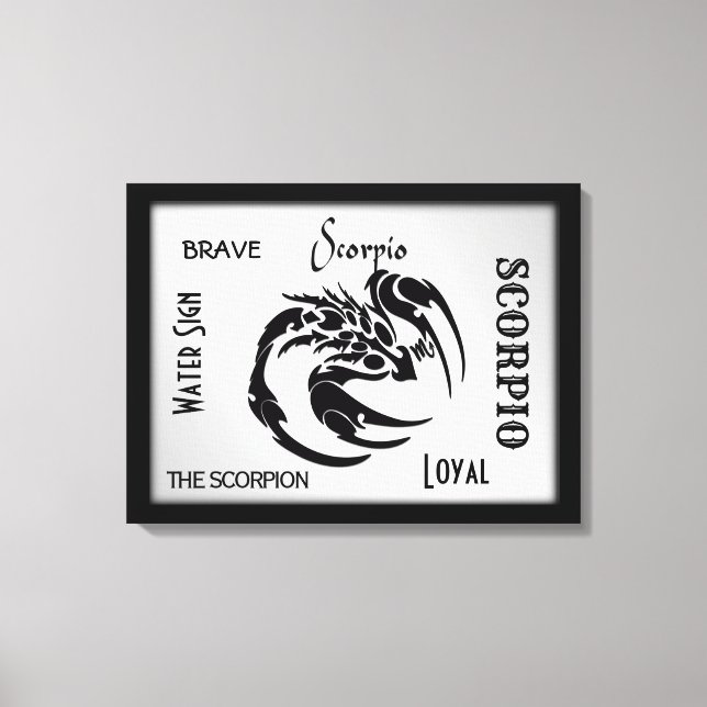 Impressão Em Tela Scorpio Zodiac Símbolo (Frente)