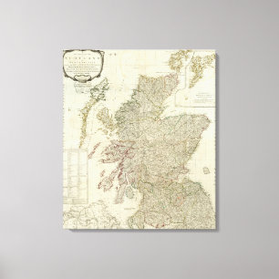 Impressão Em Tela Scotland composto ou Grâ Bretanha norte