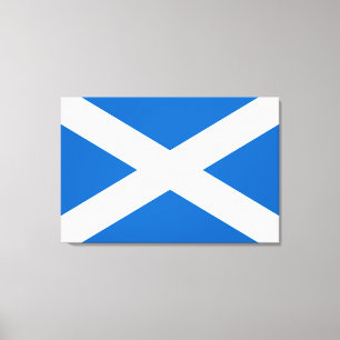 Impressão Em Tela Scottish Flag (Saltyre) (Scotland Flag)