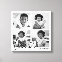 Script de Amor de Colagem de Fotos da Família Mode