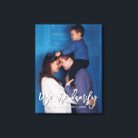 Impressão Em Tela Script de Nome da Família Manter Foto Personalizad<br><div class="desc">Script de Nome da Família Manter a Impressão Personalizada de Tela de Fotografia</div>