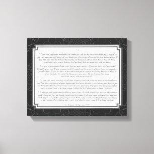 Impressão Em Tela Se poema por Rudyard Kipling