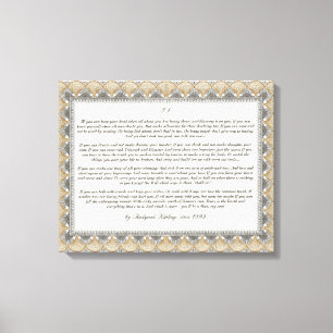 Impressão Em Tela Se poema por Rudyard Kipling