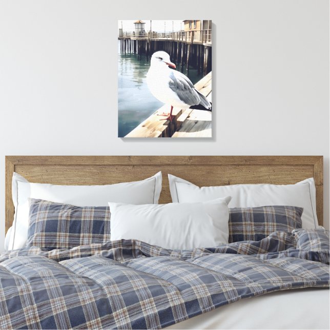 Impressão Em Tela Seagull (Insitu(Quarto))