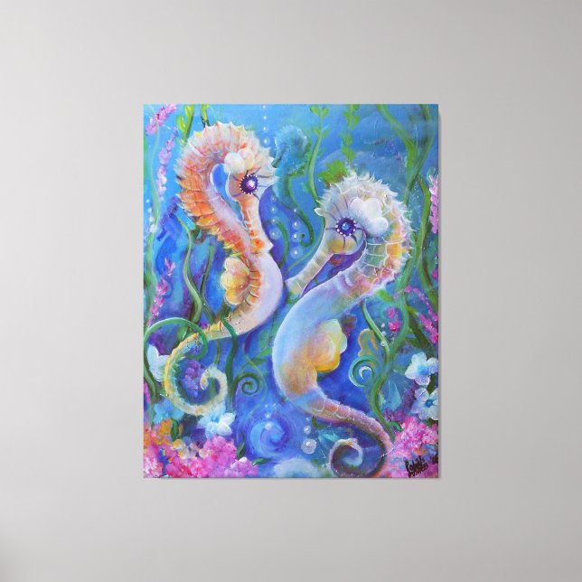 Impressão Em Tela Seahorse Paradise (Frente)
