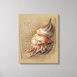 Impressão Em Tela Seashell