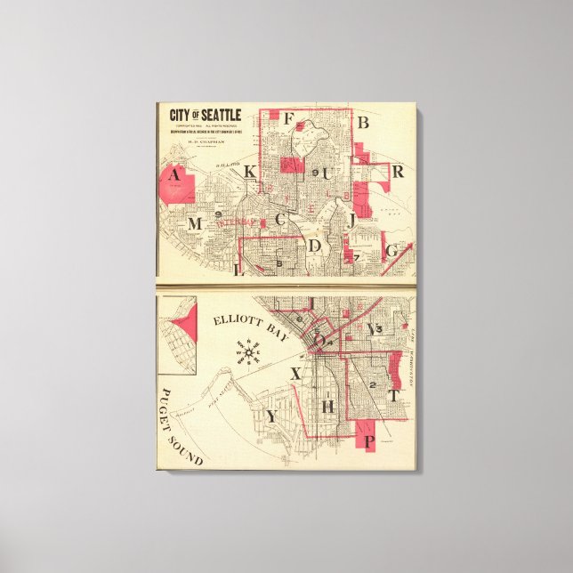 Impressão Em Tela Seattle (Frente)