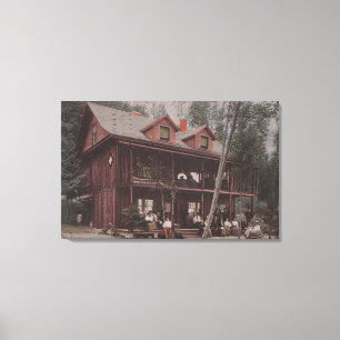 Impressão Em Tela Seattle, casa de WASummer na praia do ponto de