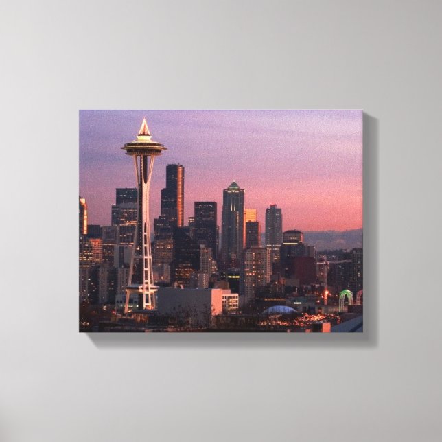 Impressão Em Tela Seattle, do Parque Kerry. (Frente)