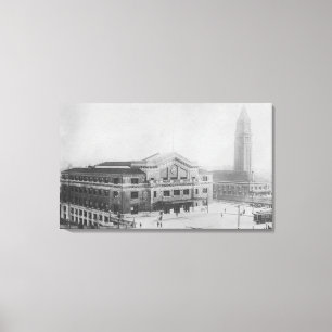 Impressão Em Tela Seattle, opinião de WashingtonAerial da união