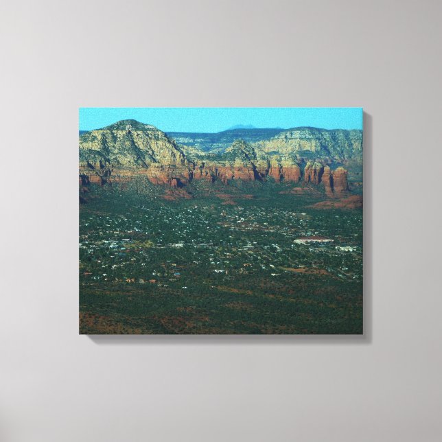 Impressão Em Tela Sedona e Coffee Pot Rock de Cima (Frente)