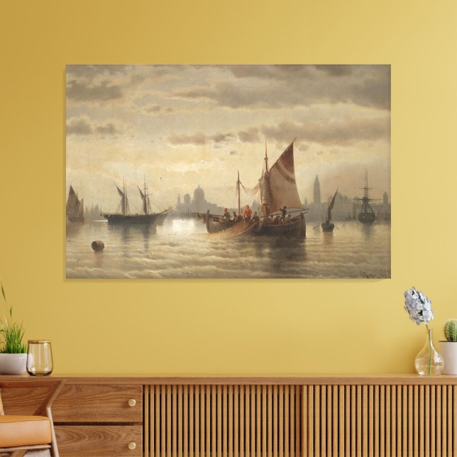 Impressão Em Tela Segelschiffe Vor Venedig (Insitu(Sala de estar))
