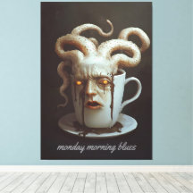 Segunda-feira de manhã blues aviso de nível de caf