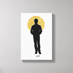 Impressão Em Tela Seinfeld   Jerry Seinfeld Silhouette