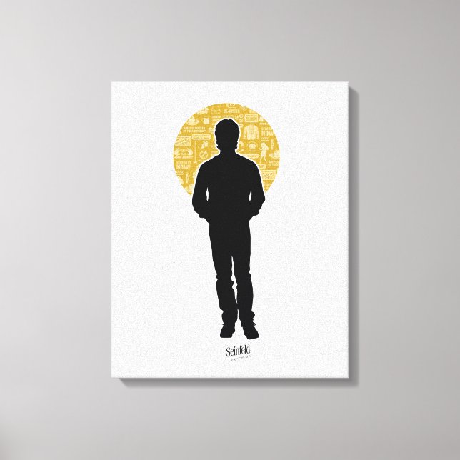 Impressão Em Tela Seinfeld | Jerry Seinfeld Silhouette (Frente)