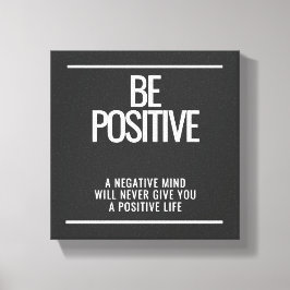 Impressão Em Tela Seja impressão de tela positiva - Wall art Inspira