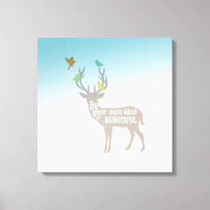 Impressão Em Tela Seja Seu Próprio Tipo Bonito