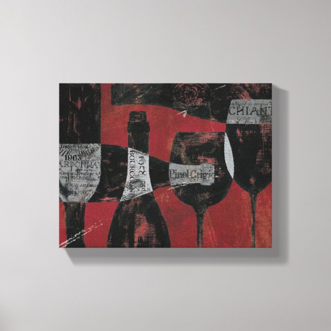 Impressão Em Tela Seleção de vinho (Frente)