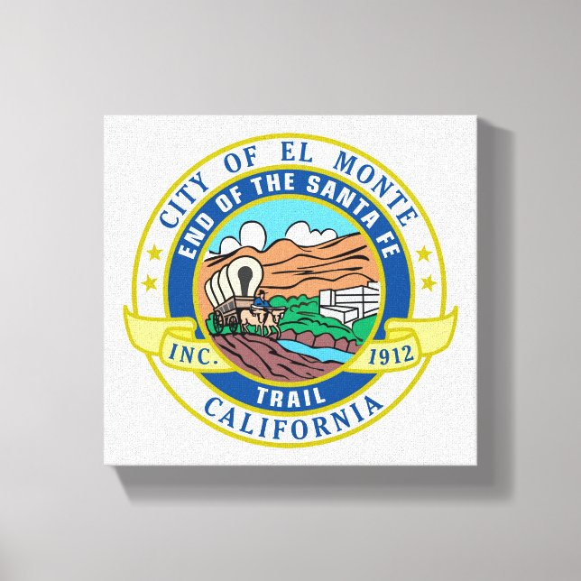 Impressão Em Tela Selo da Cidade de El Monte (Califórnia) (Frente)