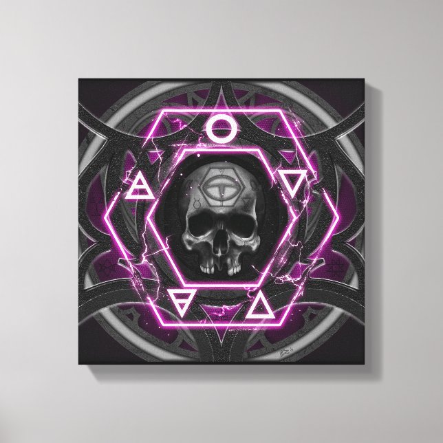 Impressão Em Tela Selos e selos de crânio (Frente)