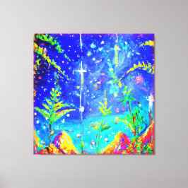 Impressão Em Tela "Selva Estrelada" Pintura Bonita. Comprar Agora