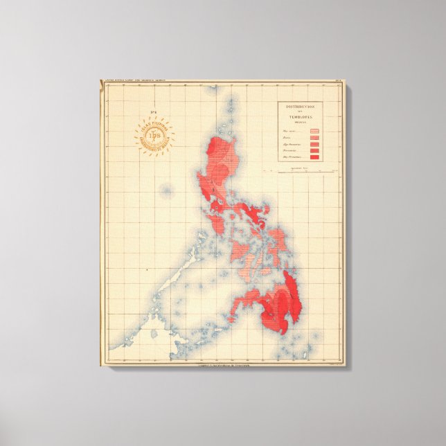 Impressão Em Tela Sem 6 Sinais de Distribuição de Temblores (Frente)