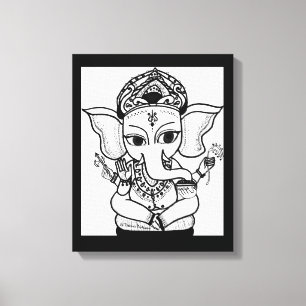 IMPRESSÃO EM TELA SENHOR GANESHA PINTURA ACRÍLICO IMPRIMIR