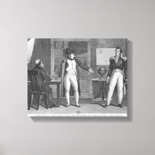 Impressão Em Tela Senhor Hudson Lowe que vem no estudo de Napoleon