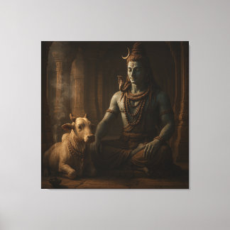 Impressão Em Tela Senhor Shiva
