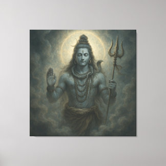 Impressão Em Tela Senhor Shiva