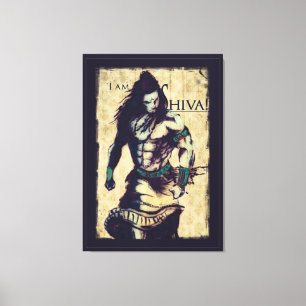 Impressão Em Tela Senhor Shiva - Tela Enrolada