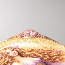 senhora de cabelo dourado fluido com vestido perto