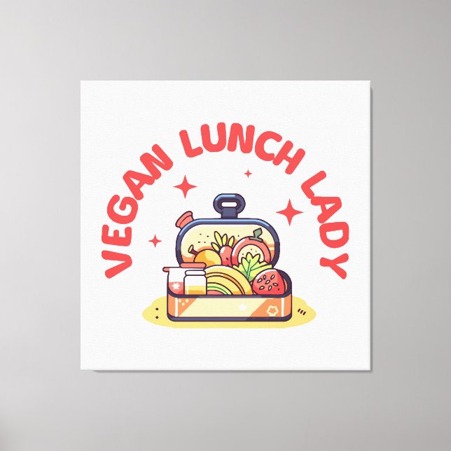 IMPRESSÃO EM TELA SENHORA DO ALMOÇO VEGANA (Frente)