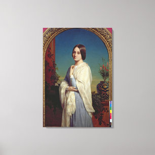 Impressão Em Tela Senhora Edouard Dubufe 1842