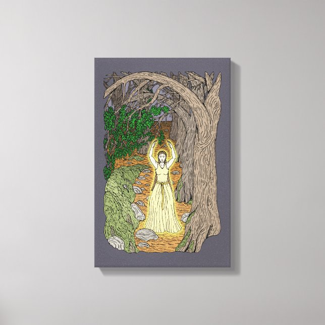 Impressão Em Tela Senhora Eldritch (Fada em Woods) (Frente)