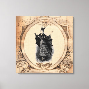 Impressão Em Tela Senhora Parede Arte do bastão da menina do bastã