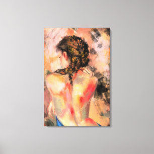 Impressão Em Tela Senhora Quente - Pintura Original do Corpo da Abst