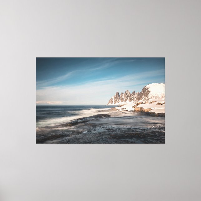 Impressão Em Tela Senja Norway (Frente)