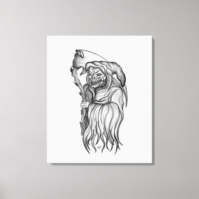 Impressão Em Tela Sensenmann - A Morte (Frente)