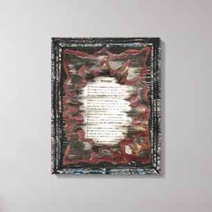 Impressão Em Tela Sentimentos