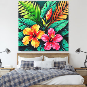 Impressão Em Tela Sentimentos Coloridos: Rosto Abstrato