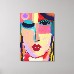 Impressão Em Tela Sentimentos mistos Abstrato Digital Painting 