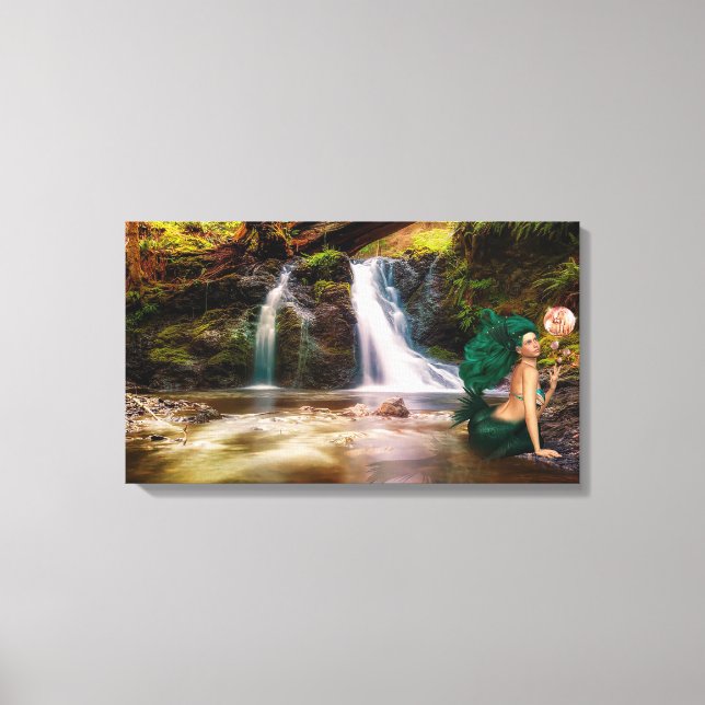 Impressão Em Tela Sereia (Frente)