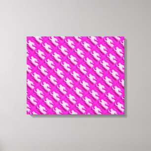 Impressão Em Tela sereias cor-de-rosa