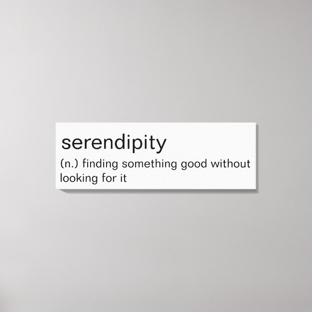 Impressão Em Tela Serendipidade - Arte de Parede minimalista (Frente)