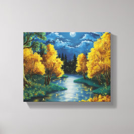 Impressão Em Tela Serene Autumn Landscape Oil Painting