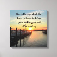 SERENE PSALM 118:24 SUNSET SOBRE O LAGO