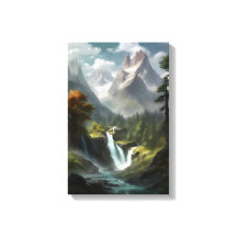 Serenidade das Cascas de Montanha - Arte da Paisag