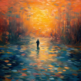 Impressão Em Tela Serenidade de Monet