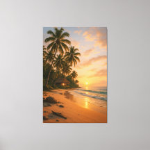Serenidade do ouro - Sunset de praia tropical